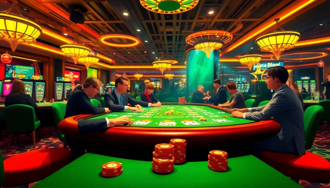 參與rsg雷神2賭場遊戲的玩家，展現出緊張刺激的氛圍。