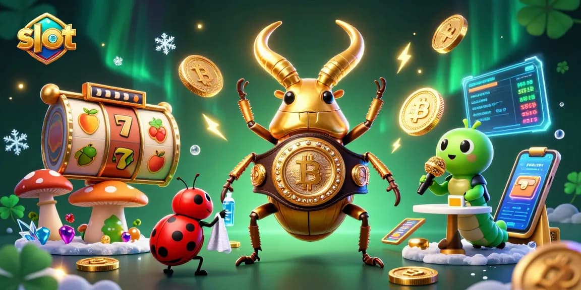 Menangkan slot gacor yang menarik dalam ilustrasi kasino 3D yang penuh warna dan detail.