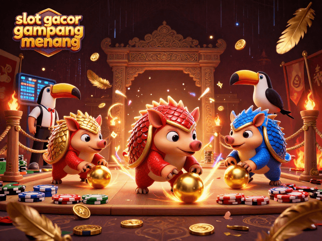 Experience epic gaming moments with slot gacor gampang menang featuring vibrant pangolins and dynamic casino themes.