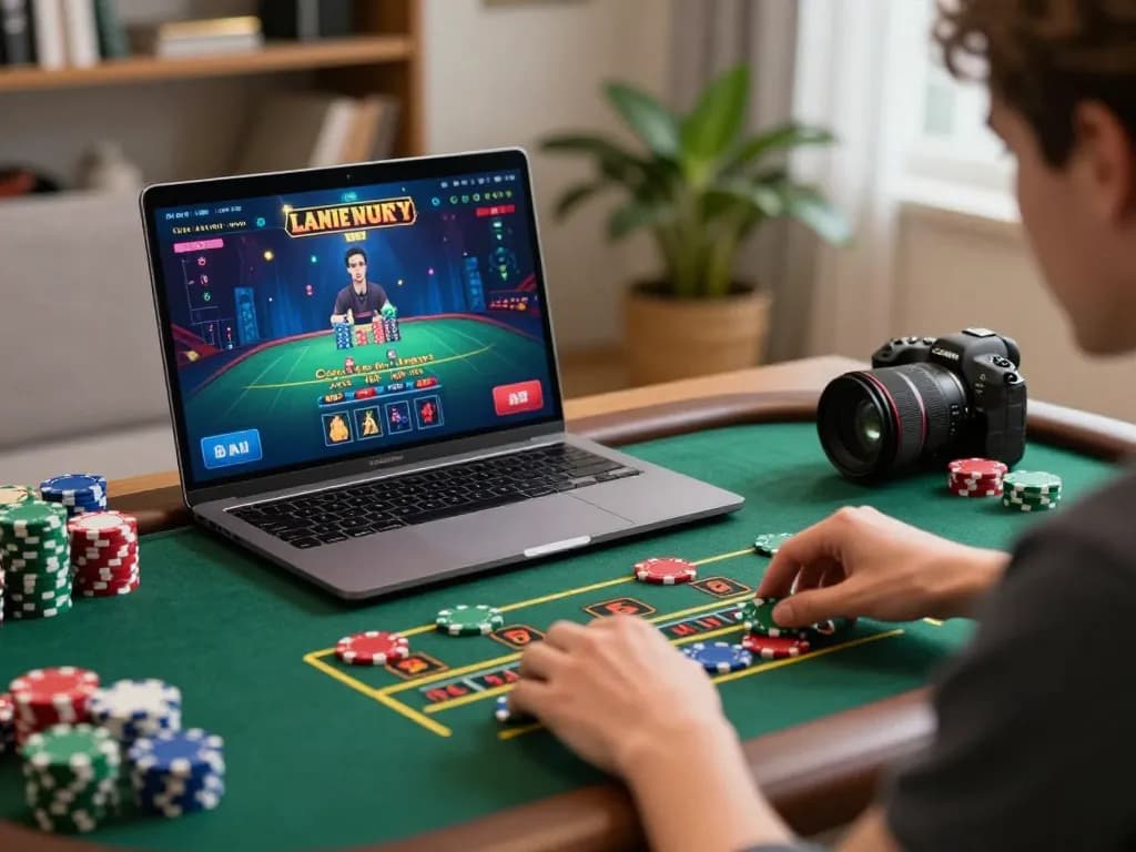Experience thrilling games on TR88, placing bets strategically in an engaging live dealer session.