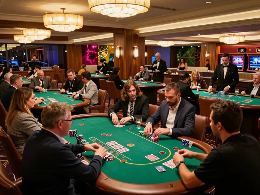 Engaging gameplay at blackjack table showcasing 789win pro gaming strategies and vibrant casino atmosphere.