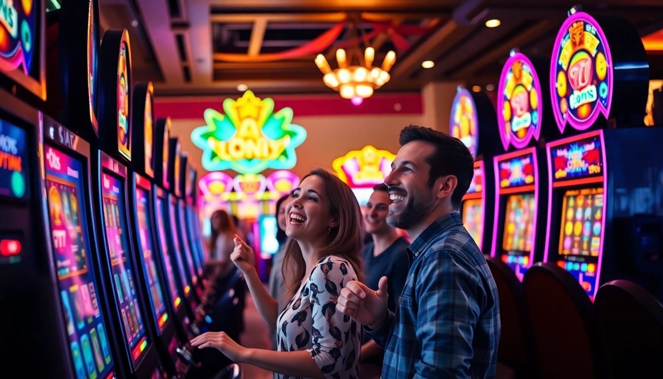 鉅城賭場內玩家慶祝勝利，營造出熱鬧的氛圍。