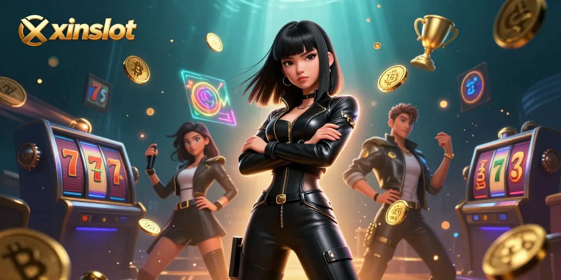 XINSLOT offers thrilling online gaming with vibrant slot reels and dynamic jackpot opportunities.