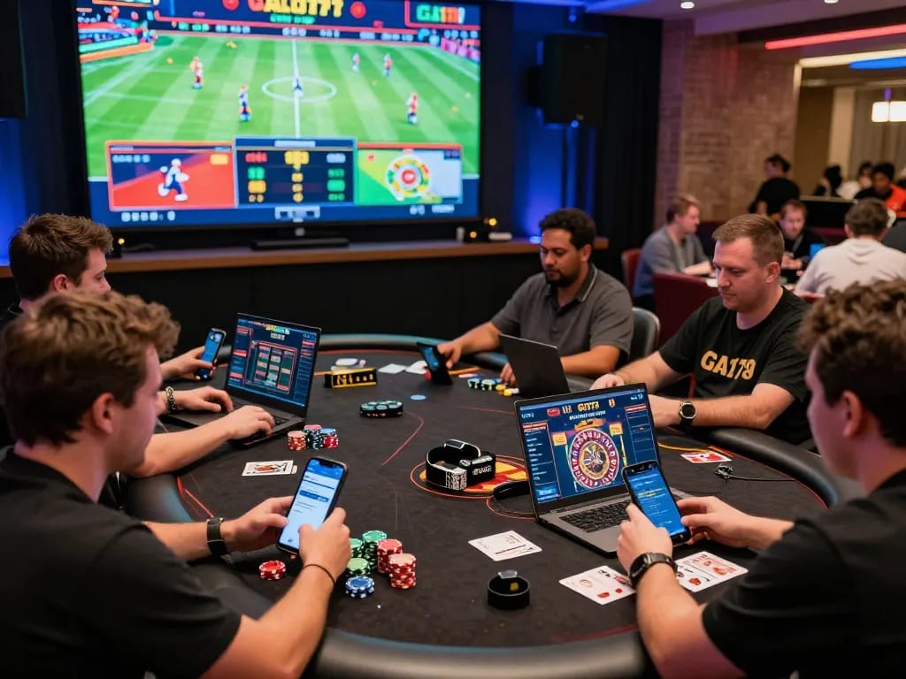 Players enjoying a thrilling online betting experience on https://ga179i.com/ with vibrant game graphics and engaging atmosphere.