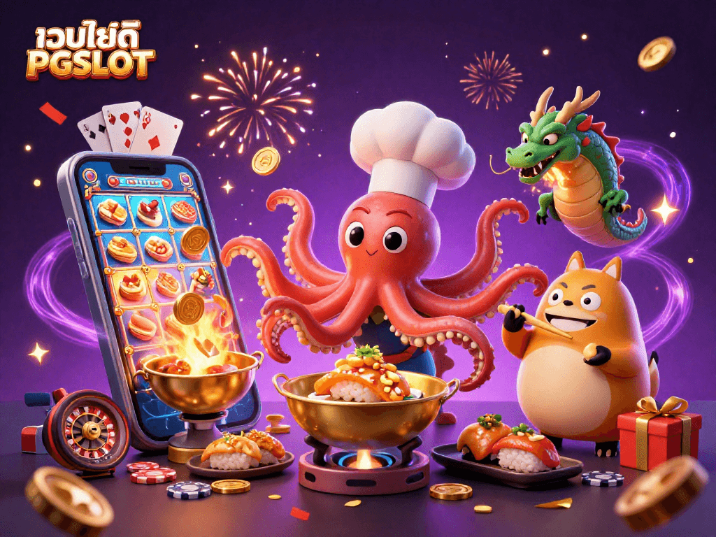 เว็บไซต์ PGSLOT สนุกสนานกับเกมสล็อตออนไลน์และโปรโมชั่นสุดเร้าใจในภาพร่วมสมัย