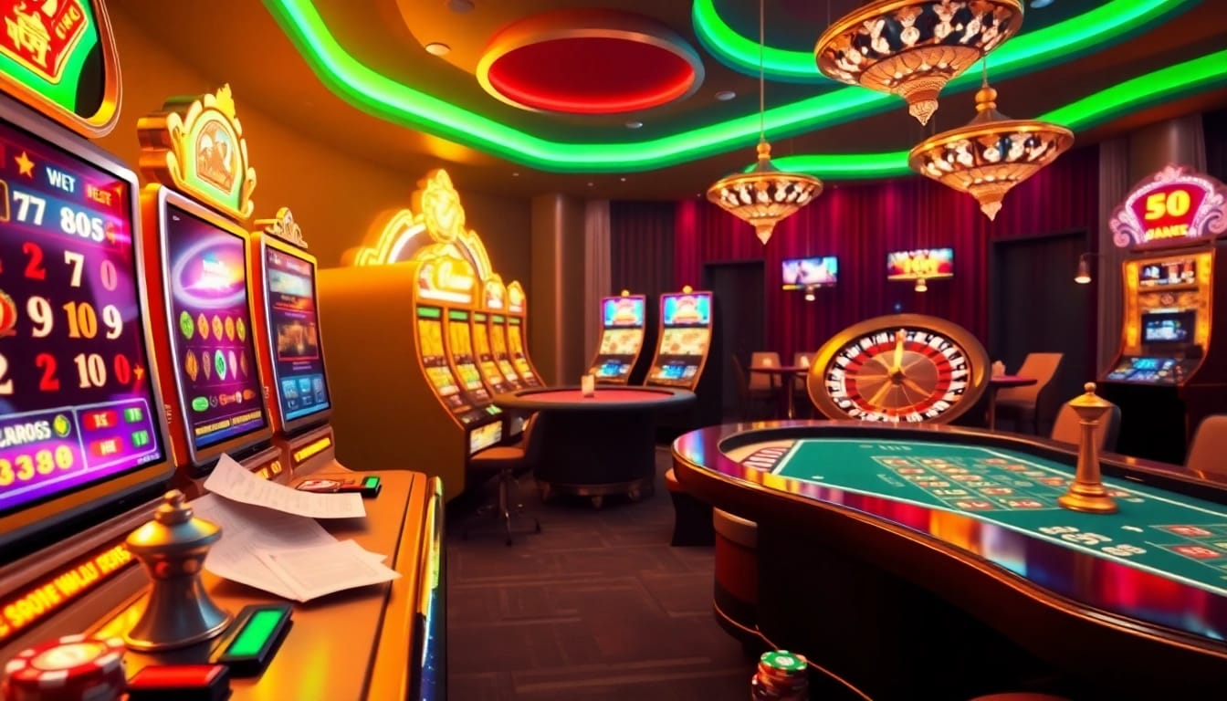 Lô Đề Trực Tuyến gamblers place bets at a lively casino table surrounded by thrill and anticipation.