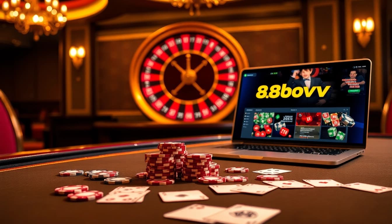 Experience the excitement of playing at 88vv casino with vibrant tables and luxurious setups.