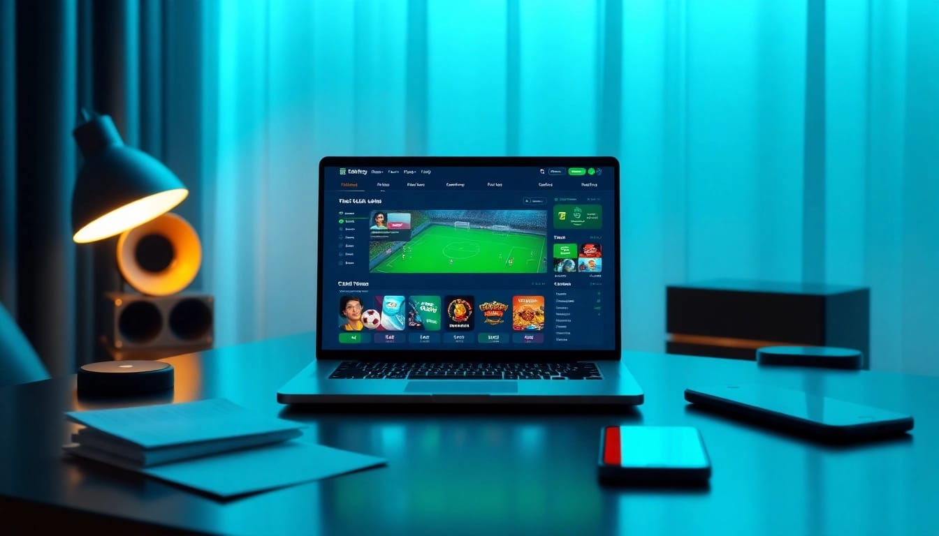 Nhà Cái Uy Tín online betting interface showcasing user-friendly design and vibrant betting options.