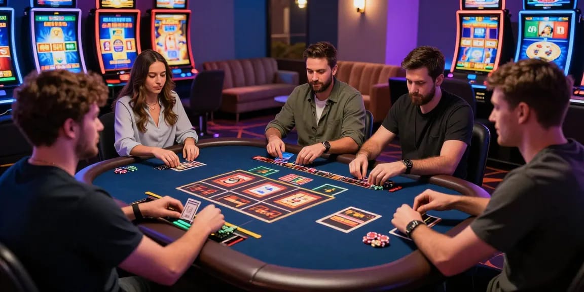 Scoarch.org.uk highlights the best credit card casinos with diverse players engaged in vibrant online gaming experience in 2026.