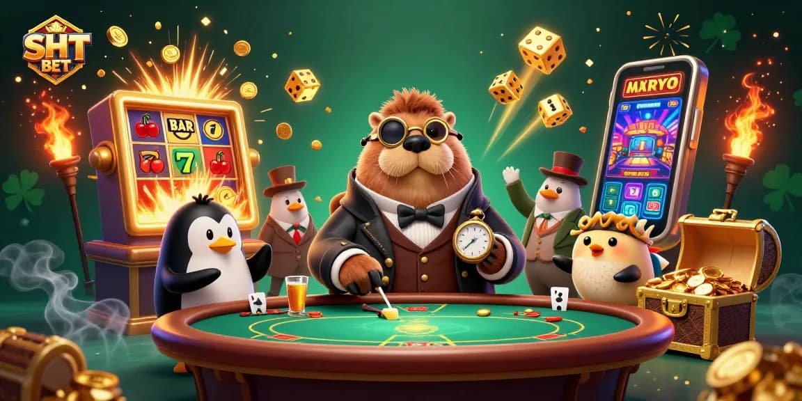 Experience SH BET at an underwater casino with exciting game elements and fun characters.