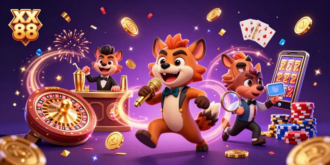 Experience vibrant gameplay at XX 88 with hyenas mixing drinks, joking, and security checking IDs.