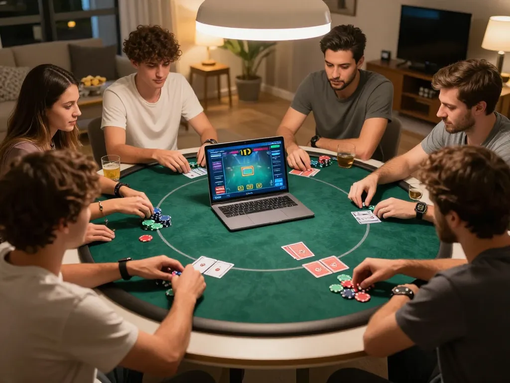 Engaged players participating in an online poker game on https://rr888.shopping/, showcasing strategy and excitement.