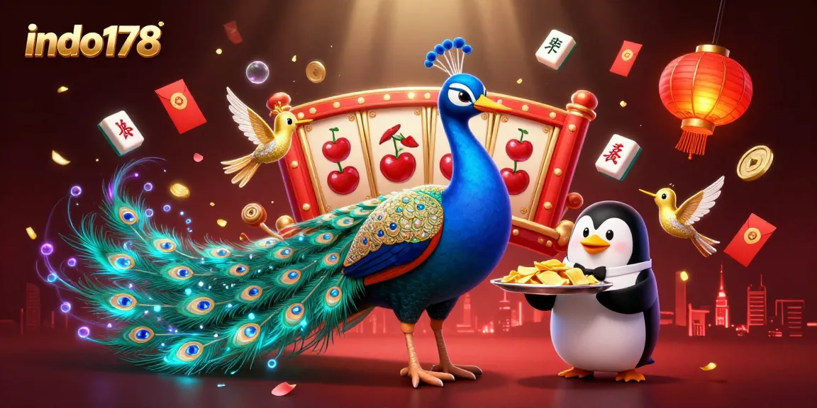 Experience the thrill of indo178 with a vibrant casino-themed 3D illustration, showcasing luck and excitement.