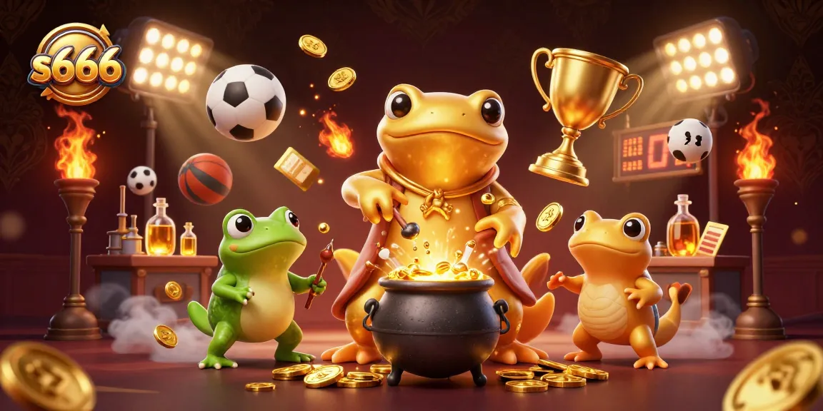 Engage in thrilling gameplay at s666 with our golden salamander alchemist amidst a bustling casino atmosphere.