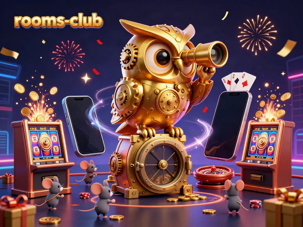 Memenangkan jackpot dengan rooms-club melalui ilustrasi kasino 3D yang menakjubkan.