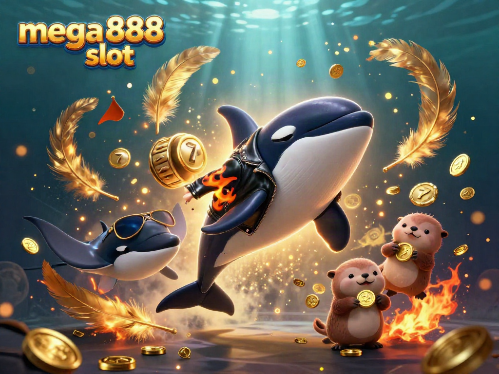 Engage with the mega888 slot experience featuring dynamic characters and vibrant casino elements.