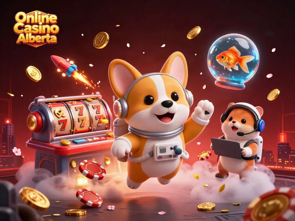 Engage in thrilling games at Online Casino Alberta with astronauts, slots, and floating treasures!