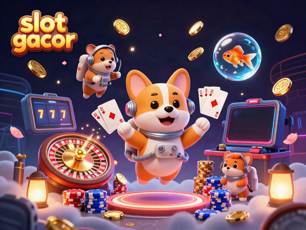 Memenangkan slot gacor dengan pemandangan 3D menarik kasino luar angkasa yang penuh harta.