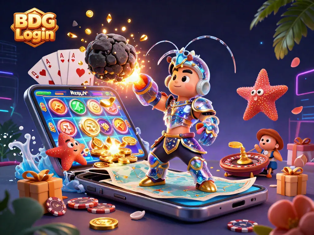 Engage in BDG Login and access thrilling gaming adventures with colorful slots and dynamic casino elements.