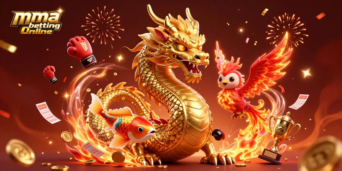 Engage in mma betting online with an exciting illustration featuring dynamic characters and vibrant betting elements.