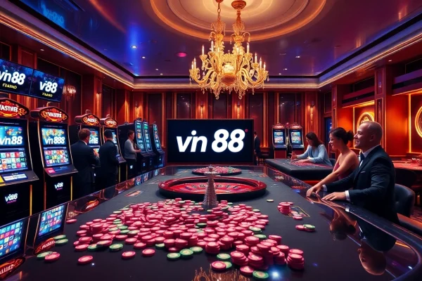Experience thrilling games at vn 88 online casino with exciting slot machines and vibrant poker tables.