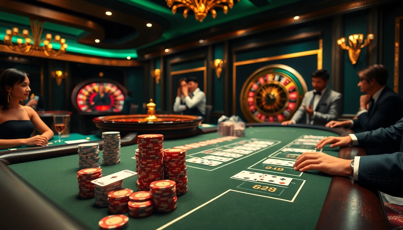 Players engaging in thrilling Blackjack action at the 98win club casino.