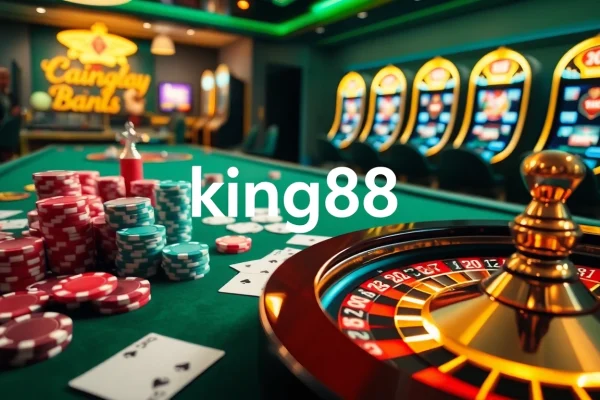 Experience the thrill of king88 with engaging casino tables and vibrant gaming action.