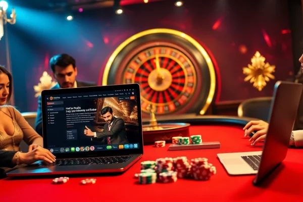 Experience the thrill of online gambling at https://s8hn.com/ with vibrant casino tables and excited players.