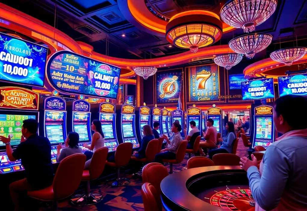 BRO138: Promo akhir tahun Toto Slot Terbaru Murah Hanya 10.000 engages players at an opulent casino slot area.