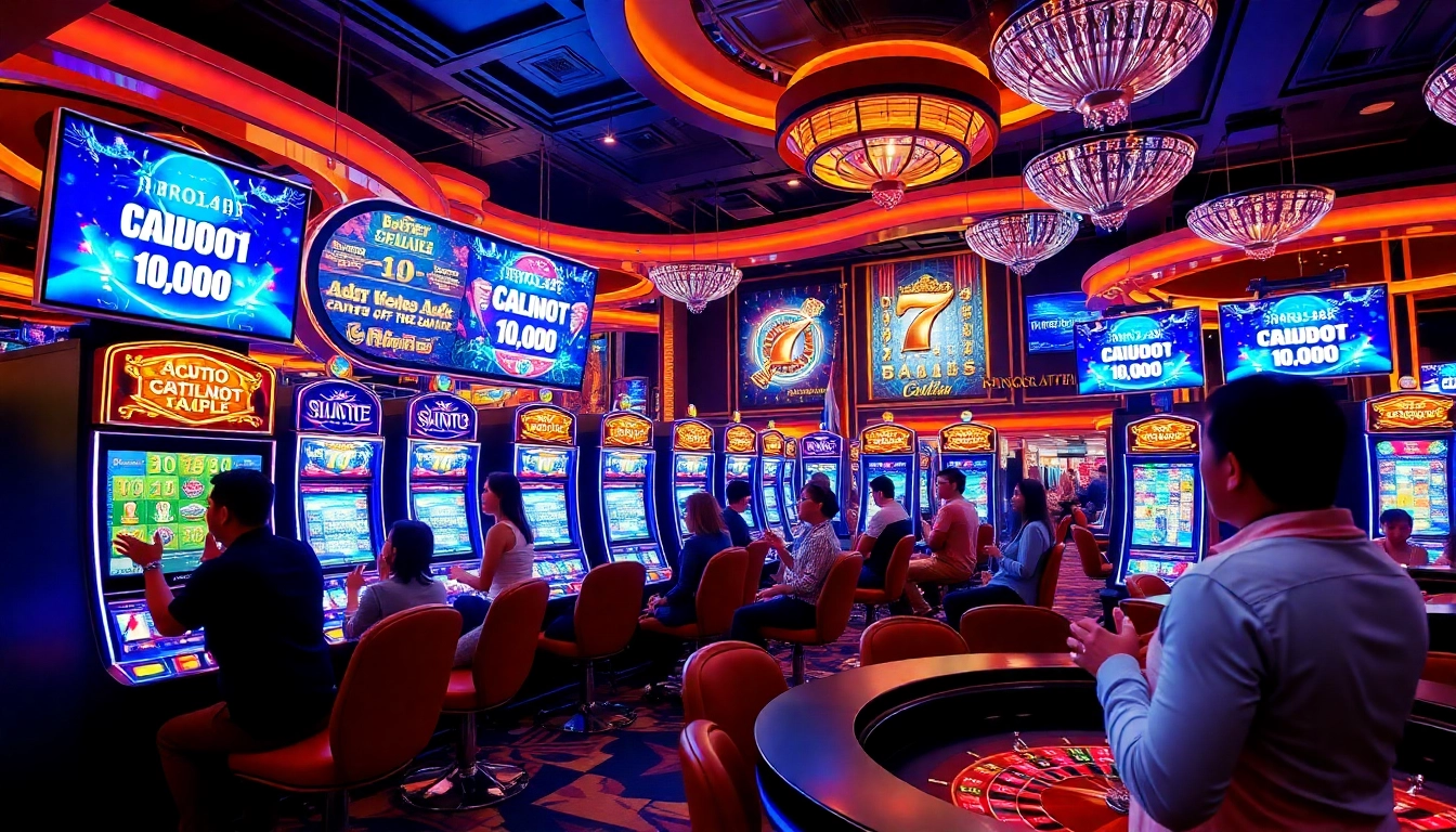 BRO138: Promo akhir tahun Toto Slot Terbaru Murah Hanya 10.000 engages players at an opulent casino slot area.