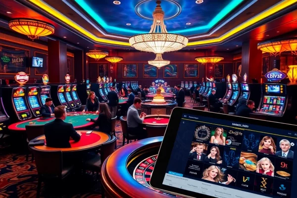 Action-packed gaming scene showcasing https://mmoo1.de.com/ with luxury casino elements and engaged players.
