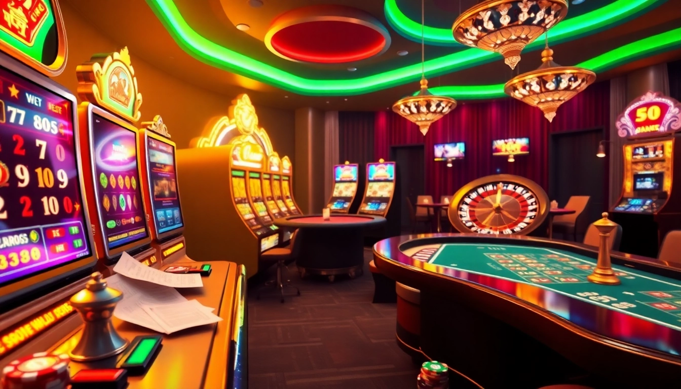 Lô Đề Trực Tuyến gamblers place bets at a lively casino table surrounded by thrill and anticipation.