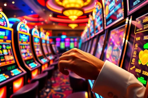 Engaging game nổ hũ slot machine showcasing dynamic payouts and professional gambling action