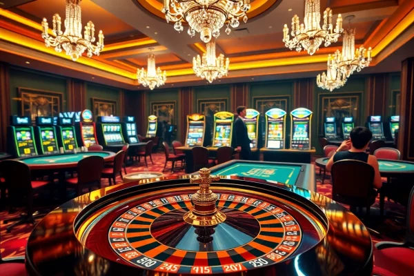 Watch players enjoy the thrill of games at https://www.bdtk66.my/, featuring roulette tables and slot machines.