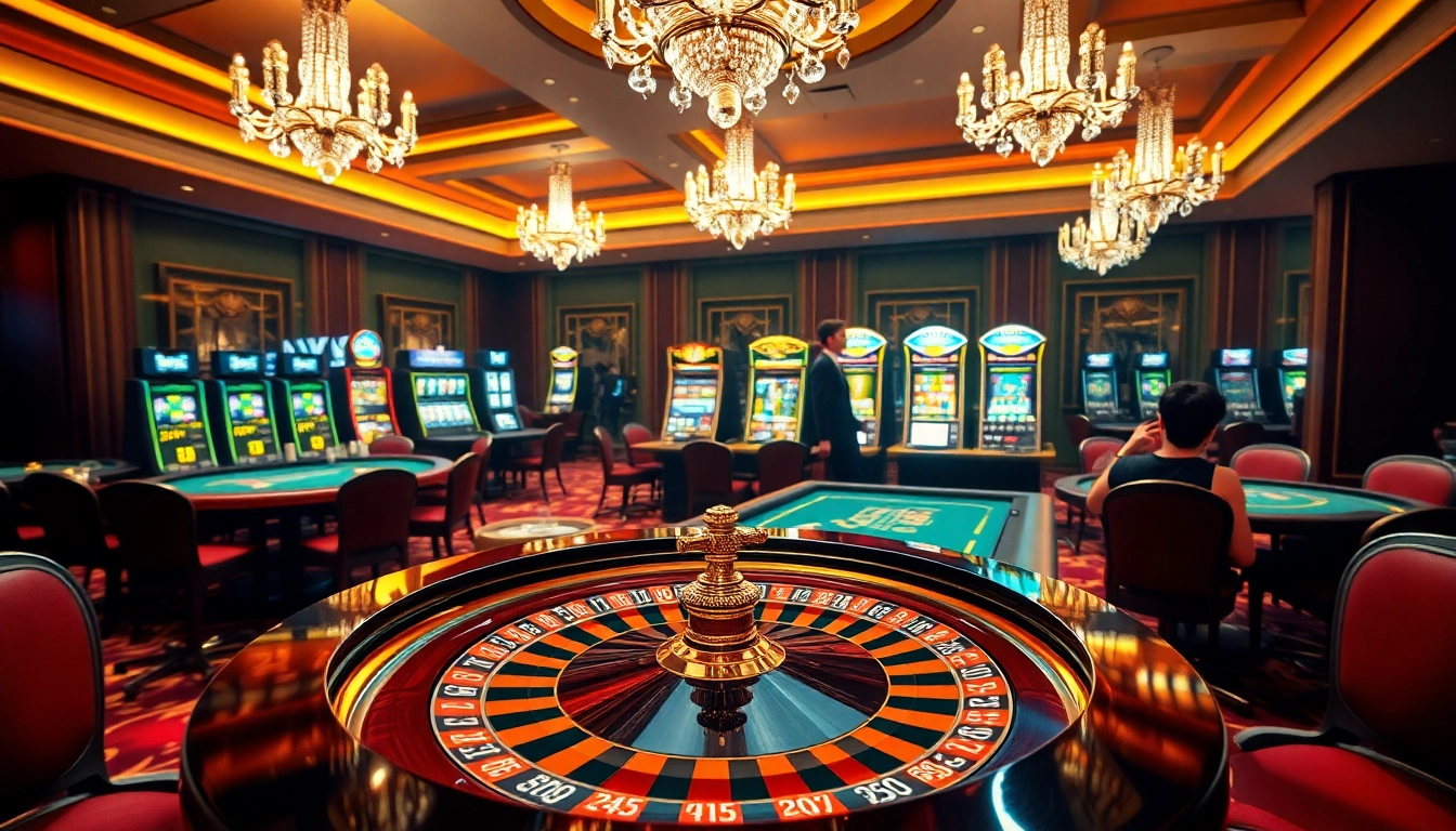 Watch players enjoy the thrill of games at https://www.bdtk66.my/, featuring roulette tables and slot machines.