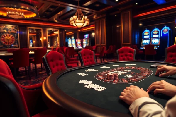 Engage in thrilling gameplay at the sbobet link poker table featuring luxurious chips and cards.