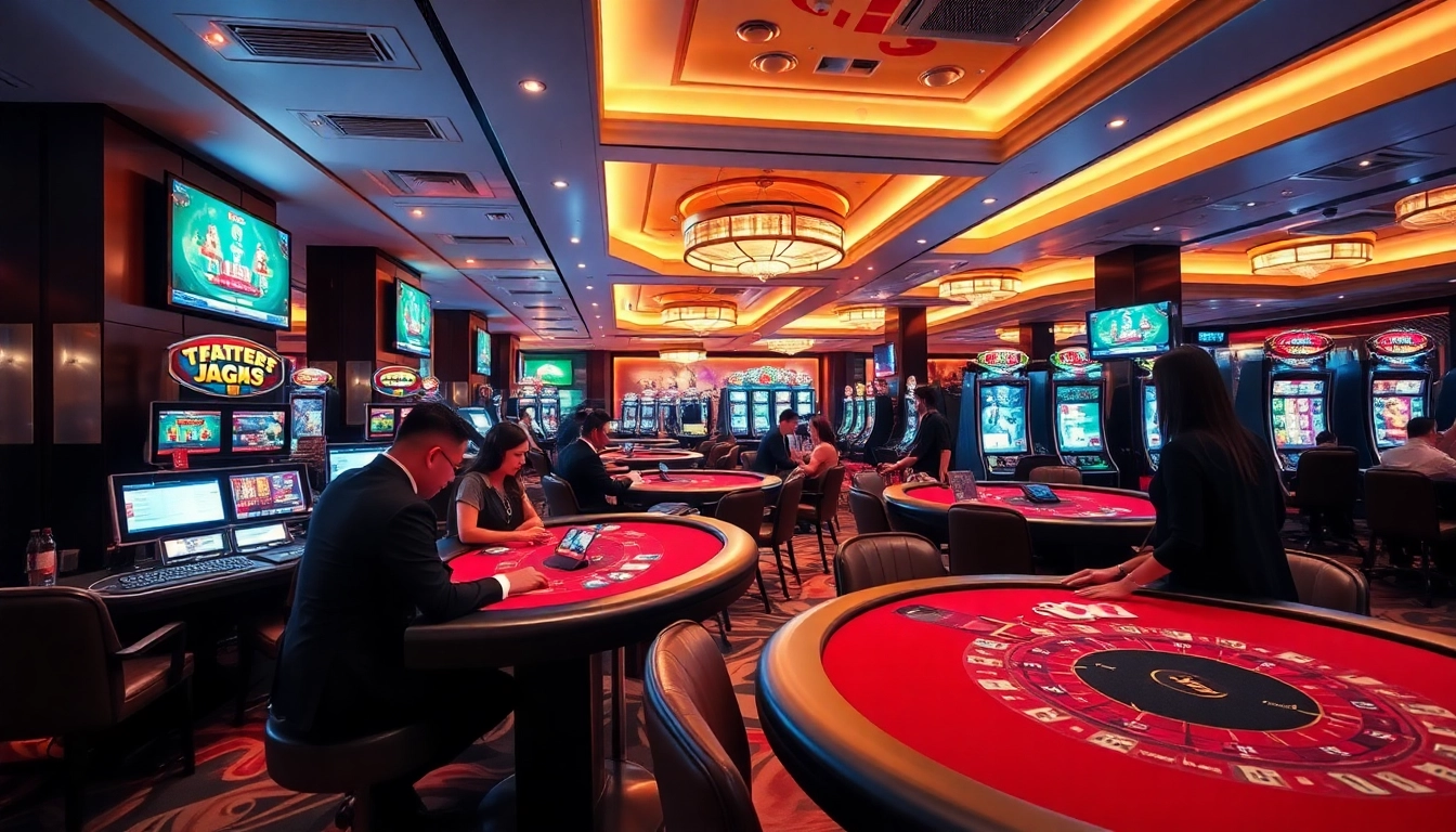 Experience the thrill of a Live Casino in Singapore with engaging tables and vibrant atmosphere.